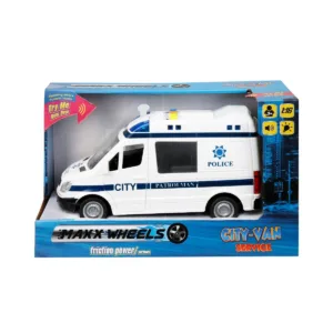 Masina de politie cu lumini si sunete Maxx Wheels