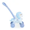 Masina electrica de facut baloane pentru copii Moni Pony Blue Wings cu maner de impingere