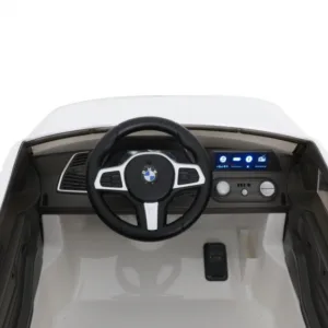 Masina electrica pentru copii BMW X5 White 45W Versiune M 12V cu telecomanda