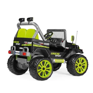 Masina electrica pentru copii Gaucho Sport 12V VerdeNegru 500W cu suspensii