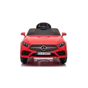 Masina electrica pentru copii Mercedes C Class CLS 350 LeanToys rosu 90W cu 2 motoare