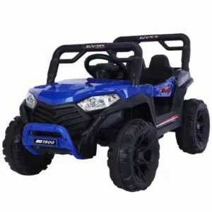 Masina electrica pentru copii Safari 12V albastru 70W cu telecomanda