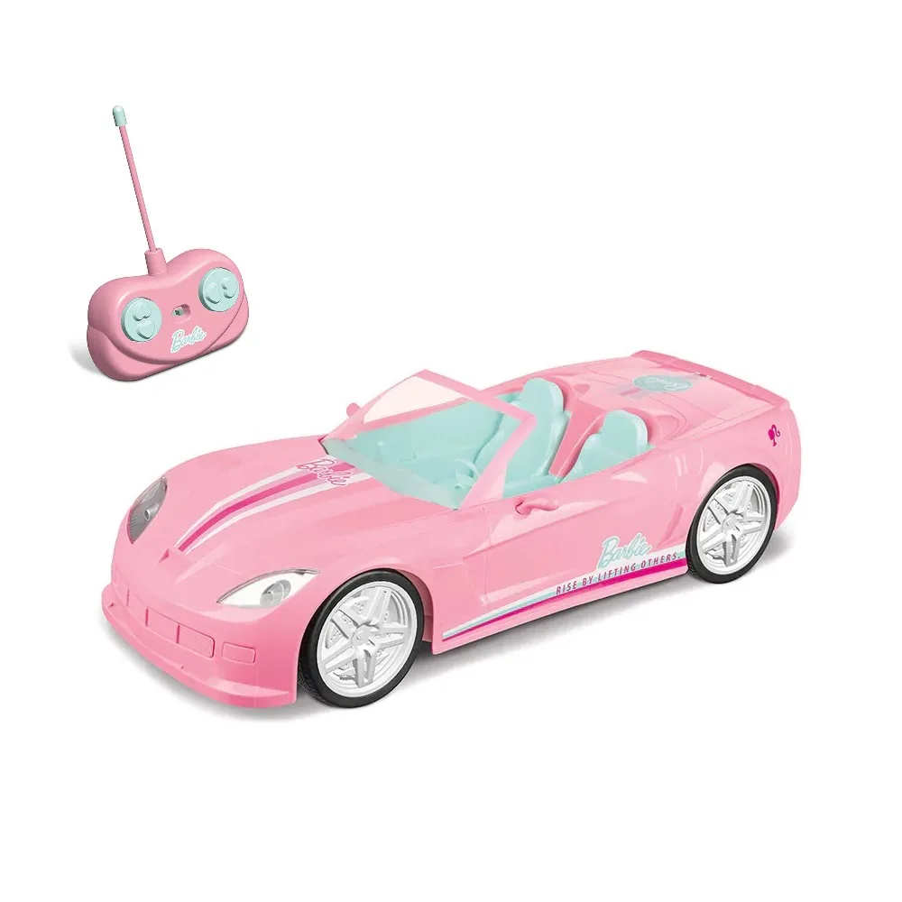 Masina roz cu telecomanda Mondo Motors Barbie 1:24