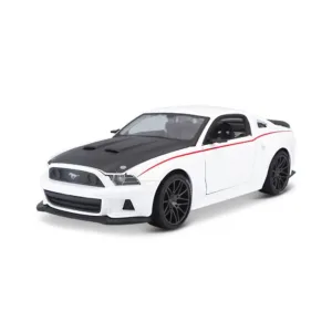 Masinuta Maisto Special Edition 2014 Ford Mustang Street Racer 1:24 Alb