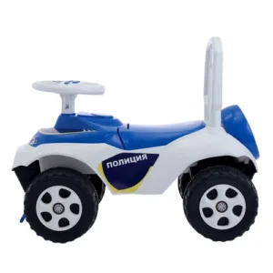 Masinuta Ride-on Doloni pentru copii cu sunete si lumini alb cu albastru