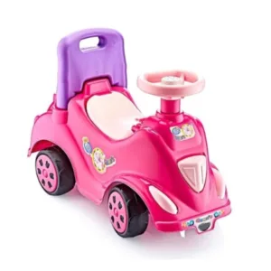 Masinuta copii Ride-On fara pedale First Step Car Pink de la 12 luni