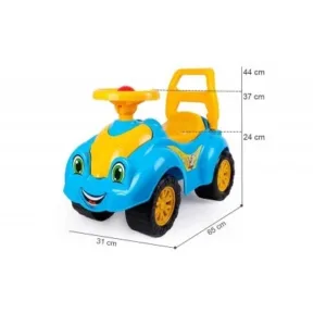 Masinuta copii Ride On fara pedale Happy Car Albastru
