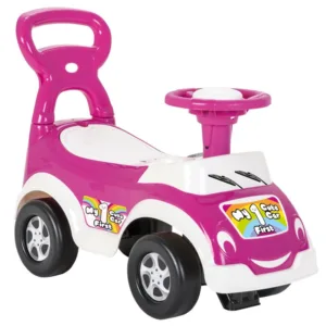 Masinuta copii Ride-On fara pedale Pilsan My Cute First Car Pink cu spatar inalt