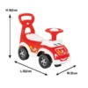 Masinuta copii Ride-On fara pedale Pilsan My Cute First Car Red cu spatar inalt