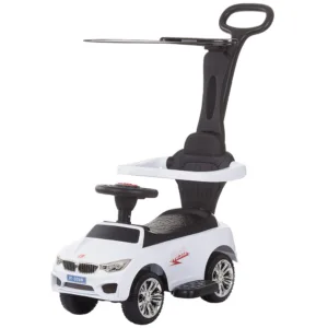 Masinuta copii de impins Chipolino Flash White cu maner si copertina detasabile