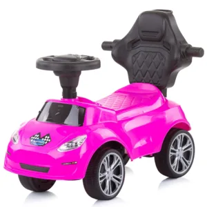 Masinuta copii de impins Chipolino Turbo Pink cu maner si bara de siguranta detasabile