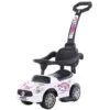 Masinuta copii de impins Chipolino Unicorn white cu maner si bara de siguranta detasabile