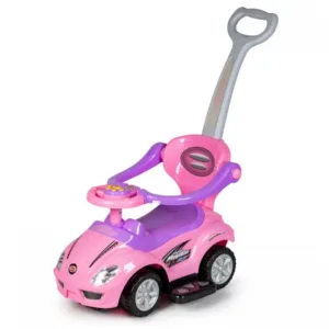 Masinuta copii de impins Ecotoys 382 roz 3 in 1