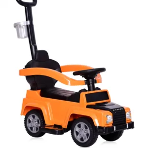 Masinuta copii de impins Lorelli X-Treme Orange cu maner parental detasabil