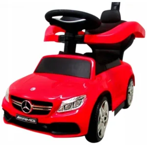 Masinuta copii de impins R-Sport Mercedes C63 amg rosu cu maner pentru controlul parental