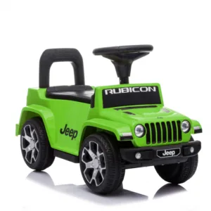Masinuta copii fara pedale Nichiduta Jeep Rubicon Green cu functii muzicale