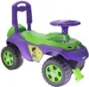 Masinuta copii fara pedale Ride-On Music 0142R02 Verde Violet cu sunete si greutate maxima admisa de 30 kg