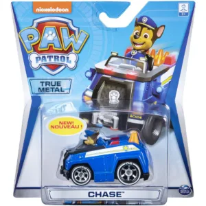 Masinuta cu figurina Paw Patrol True Metal