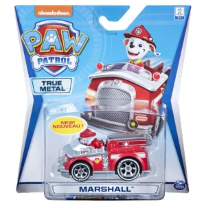 Masinuta cu figurina Paw Patrol True Metal