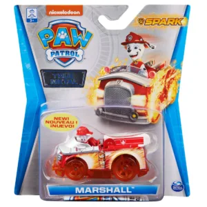 Masinuta cu figurina Paw Patrol True Metal