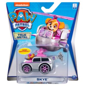 Masinuta cu figurina Paw Patrol True Metal