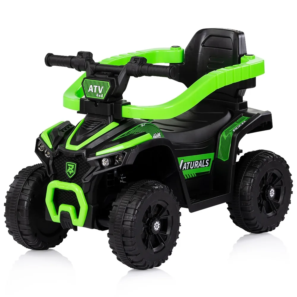 Masinuta de impins Chipolino ATV Green cu maner