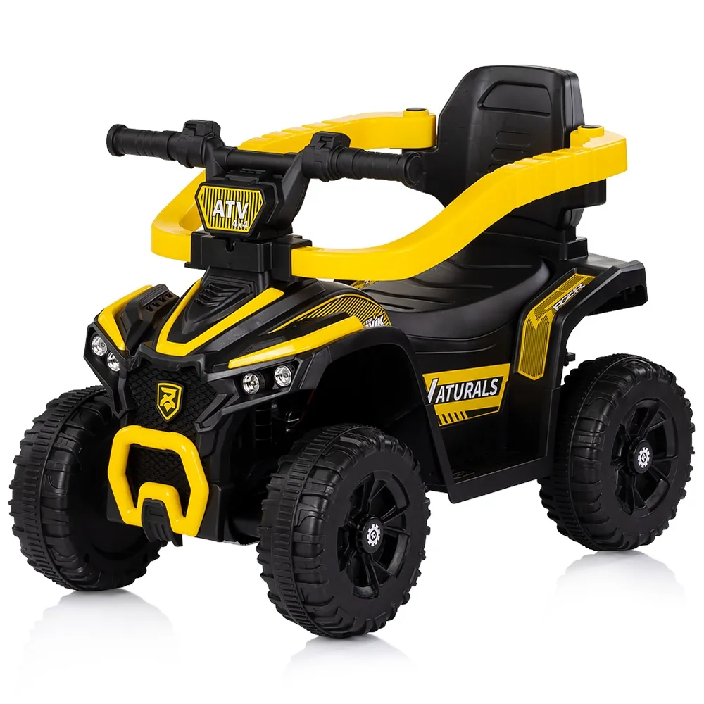 Masinuta de impins Chipolino ATV Yellow cu maner