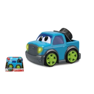 Masinuta de tractare cu sunete si lumini Kiddy Go 19 cm Albastru