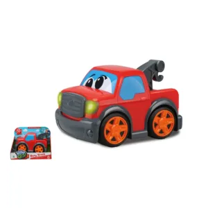 Masinuta de tractare cu sunete si lumini Kiddy Go 19 cm Rosu