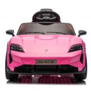 Masinuta electrica copii Porsche Taycan Turbo S Pink cu licenta