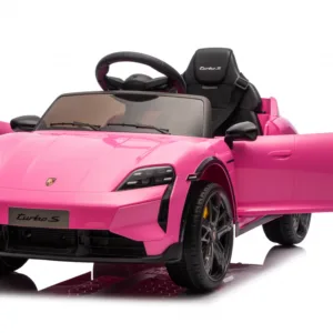Masinuta electrica copii Porsche Taycan Turbo S Pink cu telecomanda