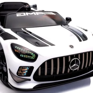 Masinuta electrica cu telecomanda pentru copii Mercedes GT3 Evo Alb 114x69x45 cm