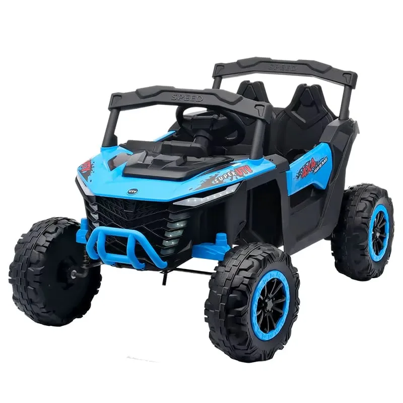 Masinuta electrica de teren pentru copii Nichiduta Super UTV Blue cu telecomanda 2.4G