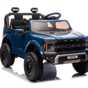 Masinuta electrica pentru 2 copii Ford Raptor F-150 Cobalt Blue cu licenta