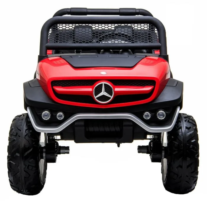 Masinuta electrica pentru 2 copii Mercedes UNIMOG 4x4 140W PREMIUM culoare Rosu