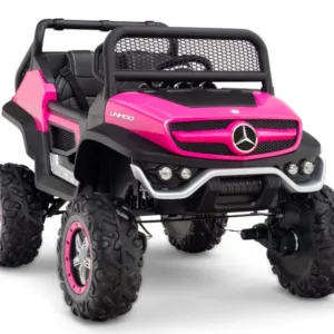 Masinuta electrica pentru 2 copii Mercedes UNIMOG 4x4 140W PREMIUM culoare Roz