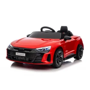 Masinuta electrica pentru copii Audi E-Tron Rosu 70W cu scaun din piele