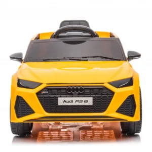Masinuta electrica pentru copii Audi RS6 Yellow cu roti EVA 70W