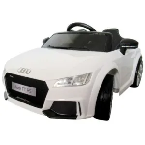 Masinuta electrica pentru copii Audi TT R-Sport Alb 70W cu scaun din piele