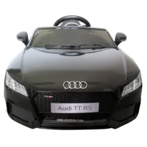 Masinuta electrica pentru copii Audi TT R-Sport Negru 70W cu scaun din piele