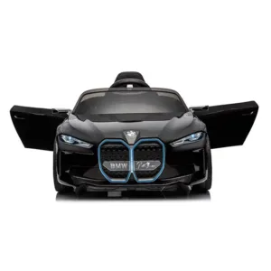 Masinuta electrica pentru copii BMW I4 Black 12V 70W cu scaun piele