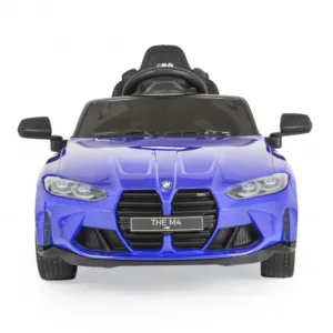 Masinuta electrica pentru copii BMW M4 Painted Blue 12V 90W cu echipare premium