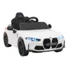 Masinuta electrica pentru copii BMW M4 alb 70W cu telecomanda