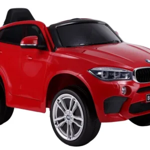 Masinuta electrica pentru copii BMW X6M rosu R-Sport 90W cu roti EVA si scaun din piele