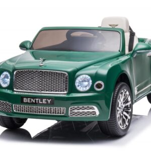 Masinuta electrica pentru copii Bentley Mulsanne 90W cu roti moi si scaun tapitat