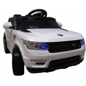 Masinuta electrica pentru copii Cabrio F1 alba R-Sport 60W cu telecomanda si roti din spuma Eva