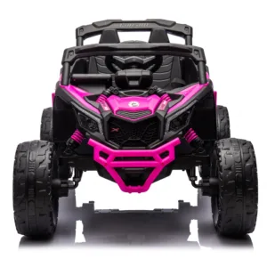 Masinuta electrica pentru copii Can Am Marverick UTV Fucsia 12V 90W cu telecomanda 2.4G
