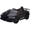 Masinuta electrica pentru copii Chipolino Lamborghini Huracan black 50W cu scaun din piele