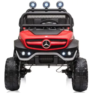 Masinuta electrica pentru copii Chipolino OffRoad Mercedes Unimog Red cu scaun din piele