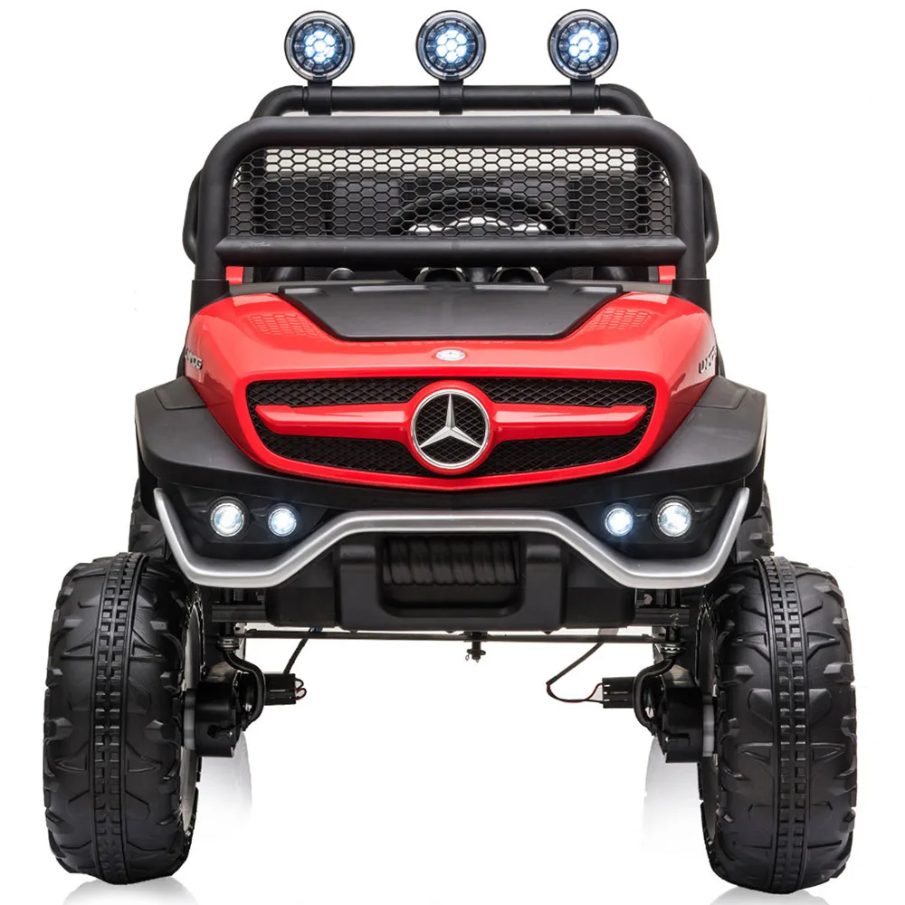 Masinuta electrica pentru copii Chipolino OffRoad Mercedes Unimog Red cu scaun din piele